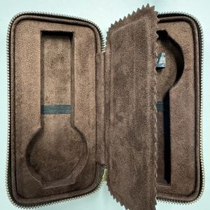 Fossil Leather Travel watch case. EUC